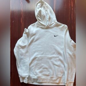 Nike White Hoodie Sweatshirt Classic Pullover